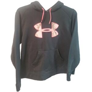 Under Armour Storm Cold Gear Big Logo Women's Large Realtree Hoodie  Black